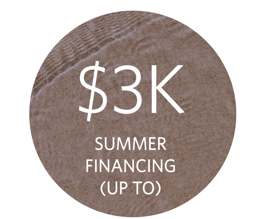 $3K summer financing (up to)